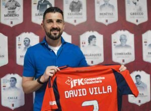 ¡David Villa se puso la del Poderoso!